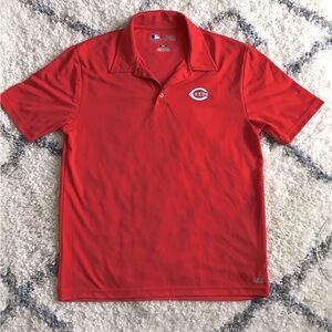 Cincinnati Reds Mens Polo Shirt TX3 Cool MLB Red Sz L